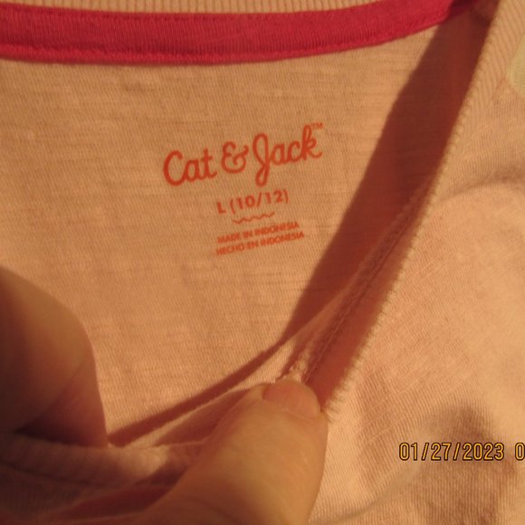 GIRLS CLOTHES - OLD NAVY and CAT & JACK Long Sleeve Tops - SIZE 10 - 12 - Picture 3 of 4